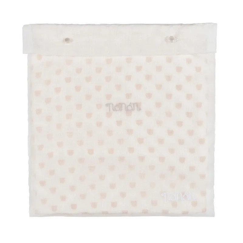 nanan-mussola-all-over-beige-120x120-cm-in-cotone-organico image 1