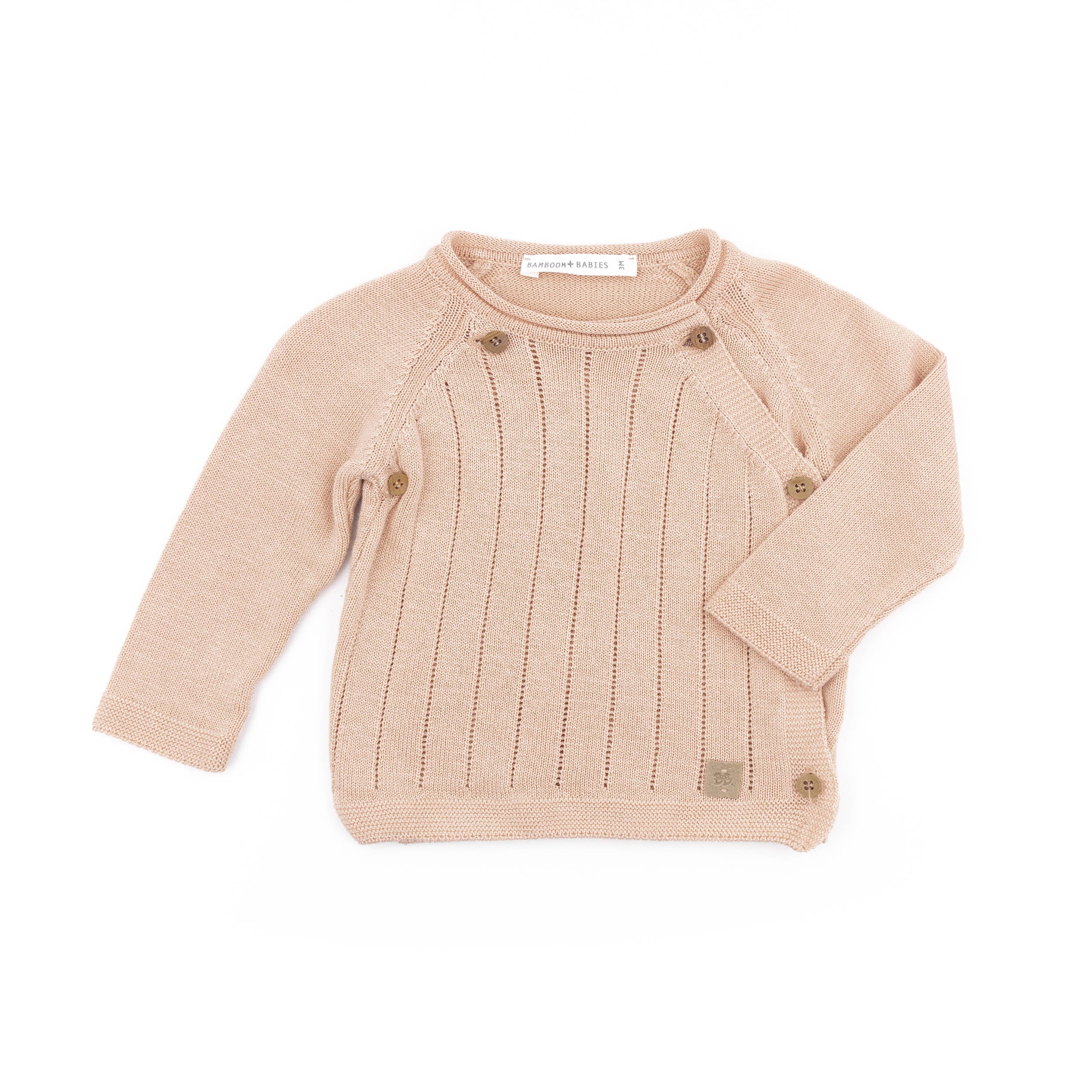 bamboom-maglia-incrociata-trattini-knitted-rosa-04 image 1