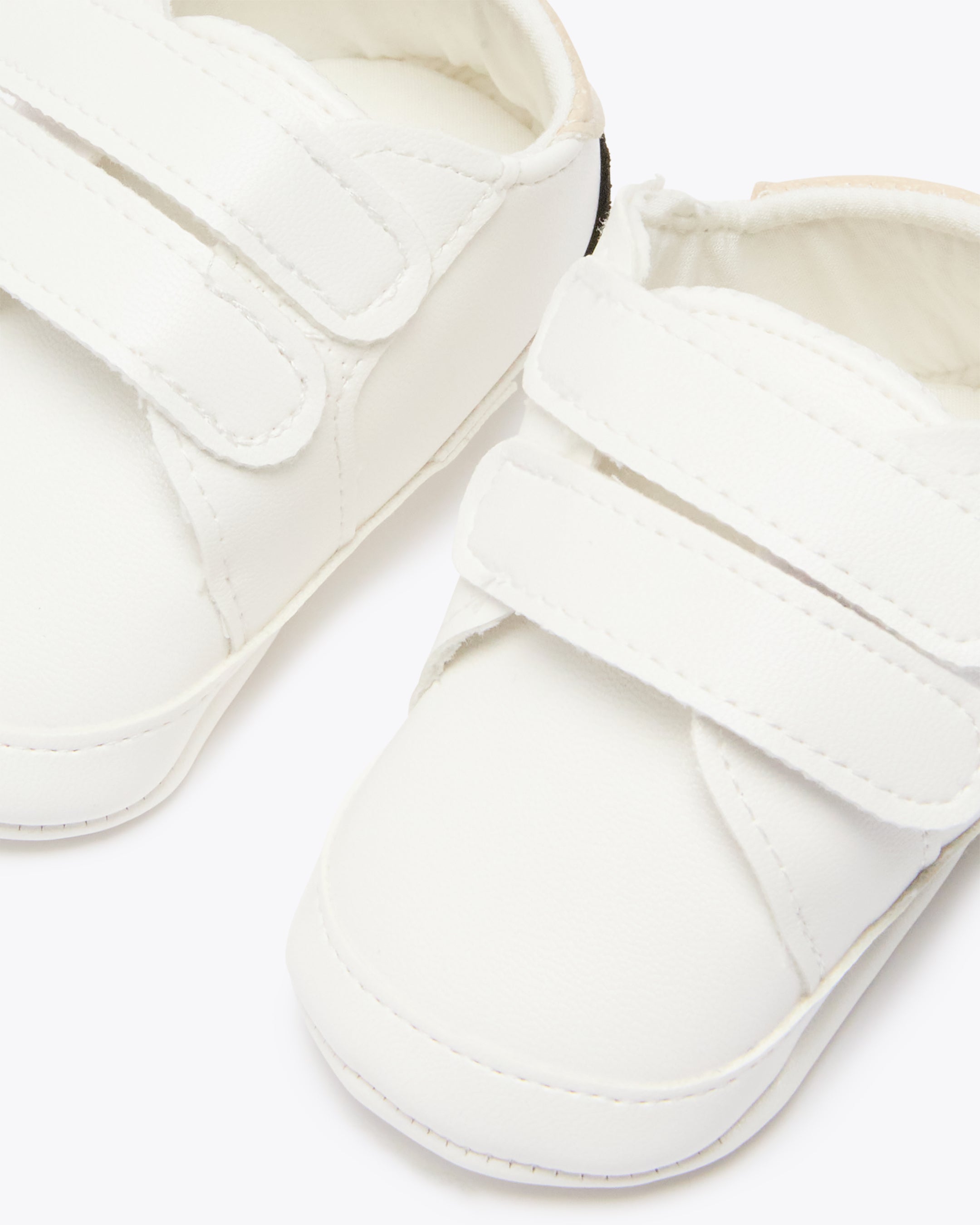 nanan-sneakers-bianca-con-chiusura-a-strappi-neonato image 3