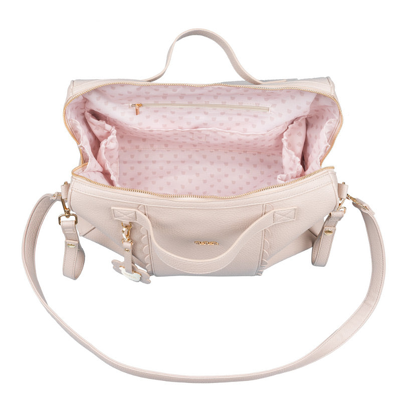 nanan-borsa-passeggio-beige-ecopelle-con-fasciatoio image 3