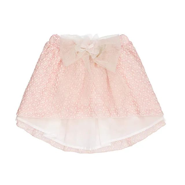 nanan-gonna-in-sangallo-rosa-con-fiocco-sul-fronte image 1