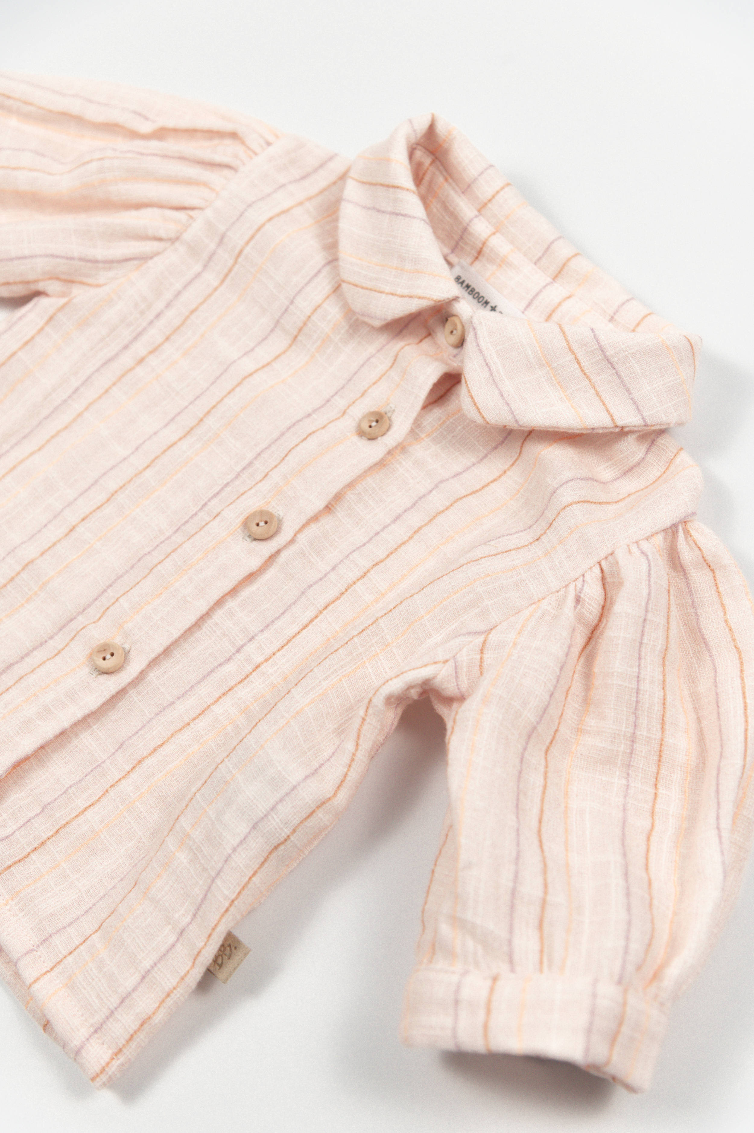 bamboom-camicia-bimba-maniche-lunghe-stripe-pink-277 image 3
