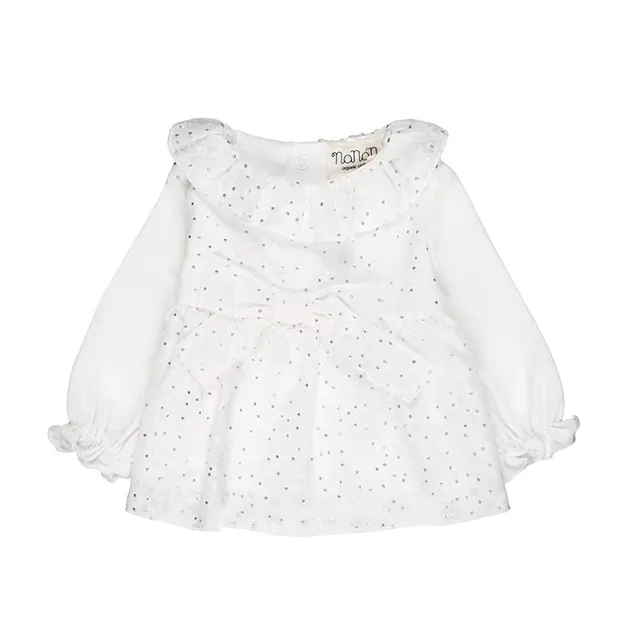 nanan-tutina-due-pezzi-bianca-con-fiocco image 1