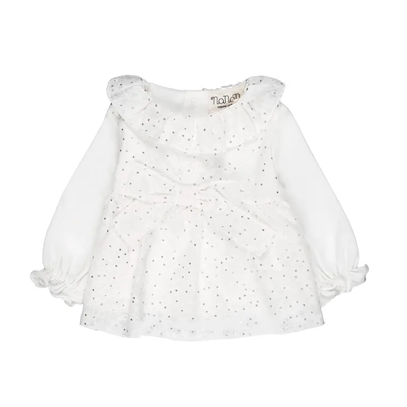 nanan-tutina-due-pezzi-bianca-con-fiocco image 1