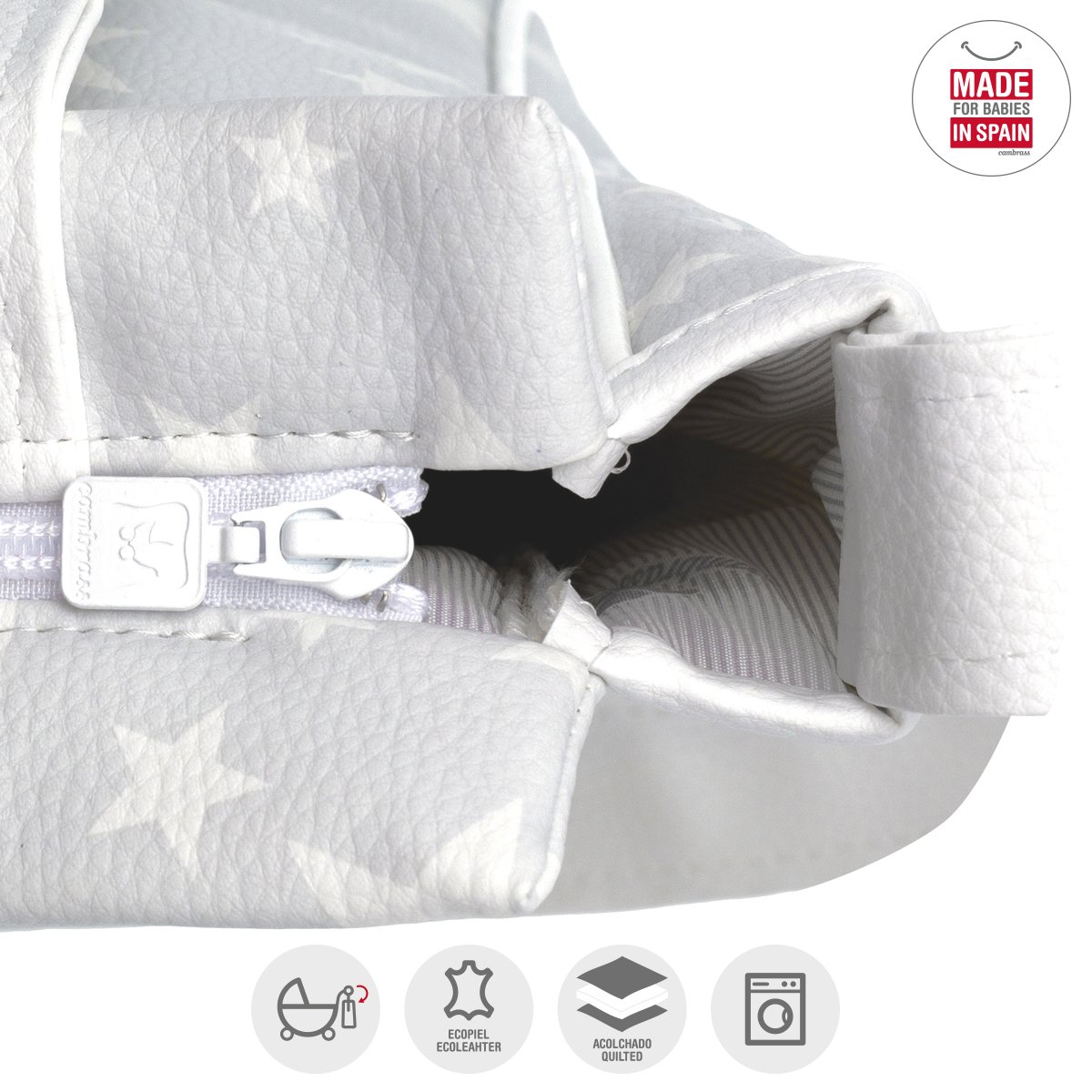 cambrass-etoile-39467-borsa-materna-13x40x33-cm-grigia image 4