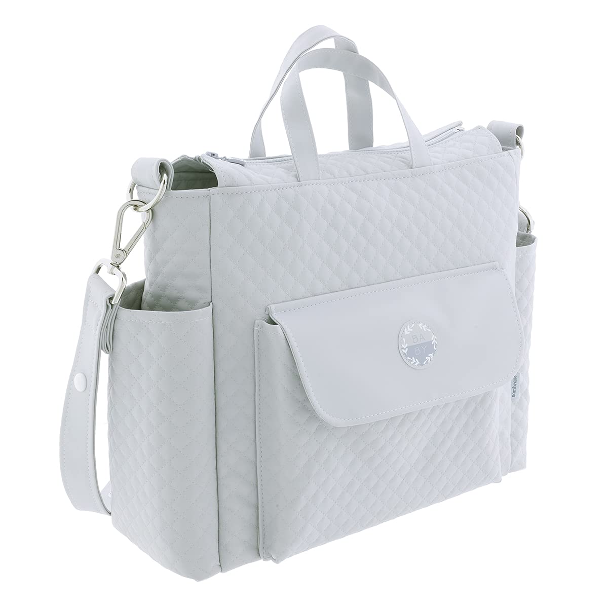 cambrass-pack-sara-borsa-maternit-grigio-16x43x37-cm image 2
