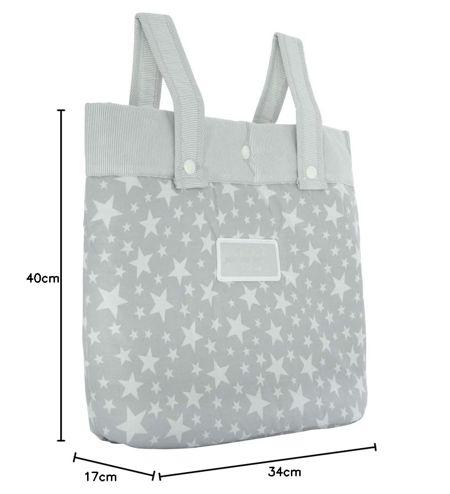 cambrass-35493-borsa-passeggino-star-gray-17x40x34-cm image 7