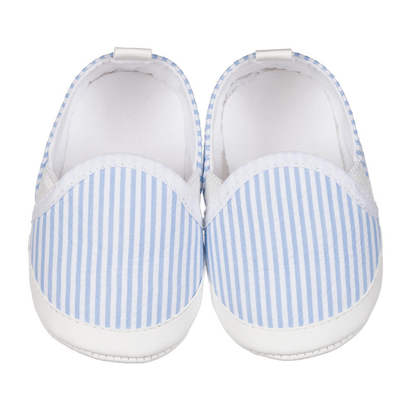 nanan-scarpine-neonato-tessuto-a-righe-azzurre image 4
