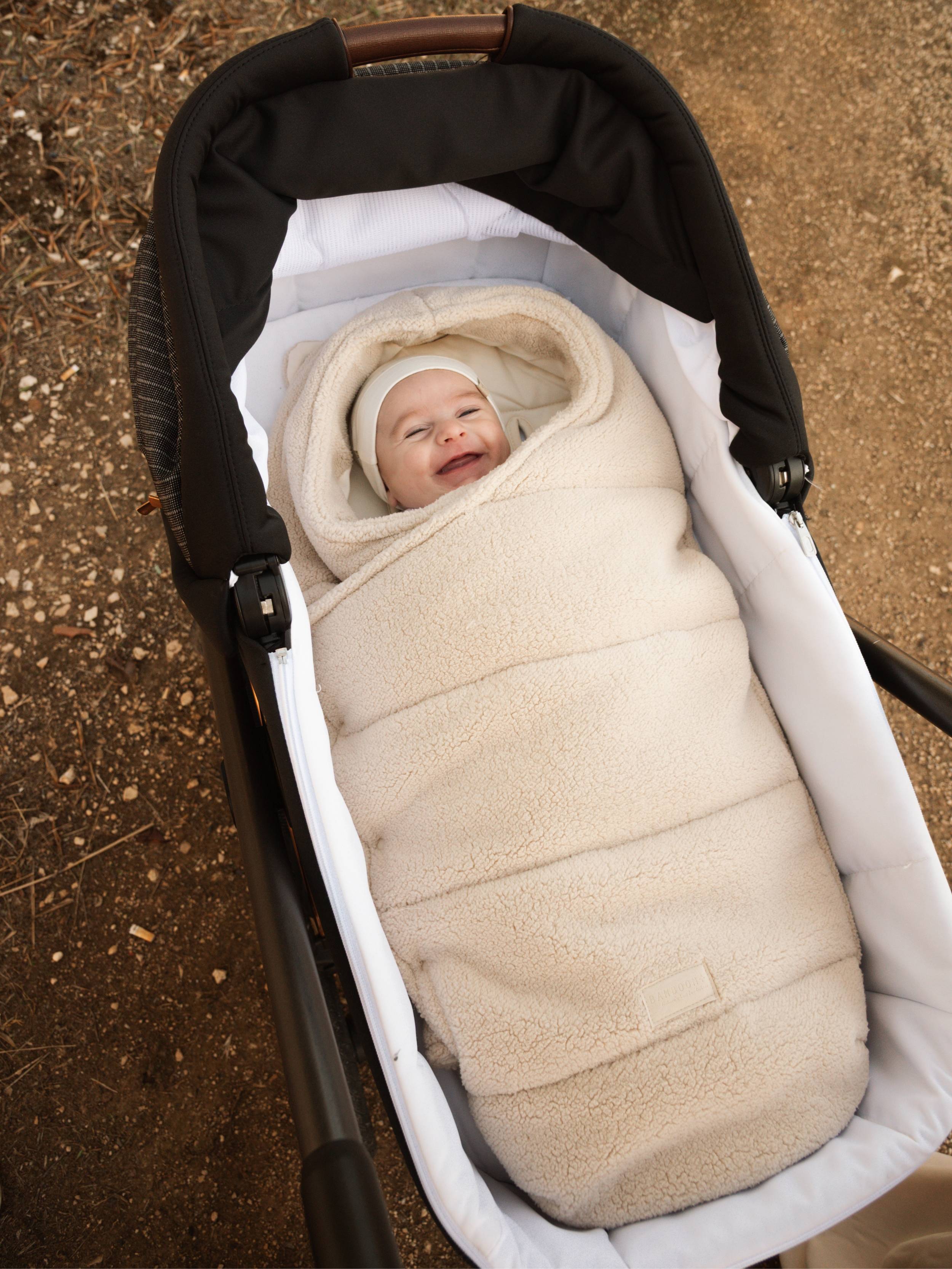 bamboom-igloo-teddy-newborn-sacco-termico-warm-white-345 image 5
