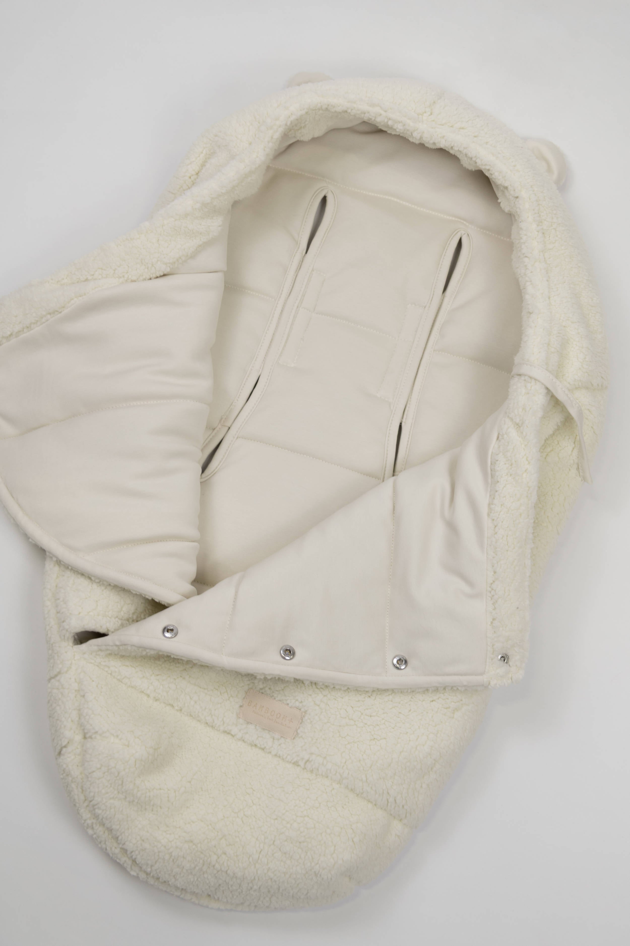 bamboom-igloo-teddy-newborn-sacco-termico-warm-white-345 image 2