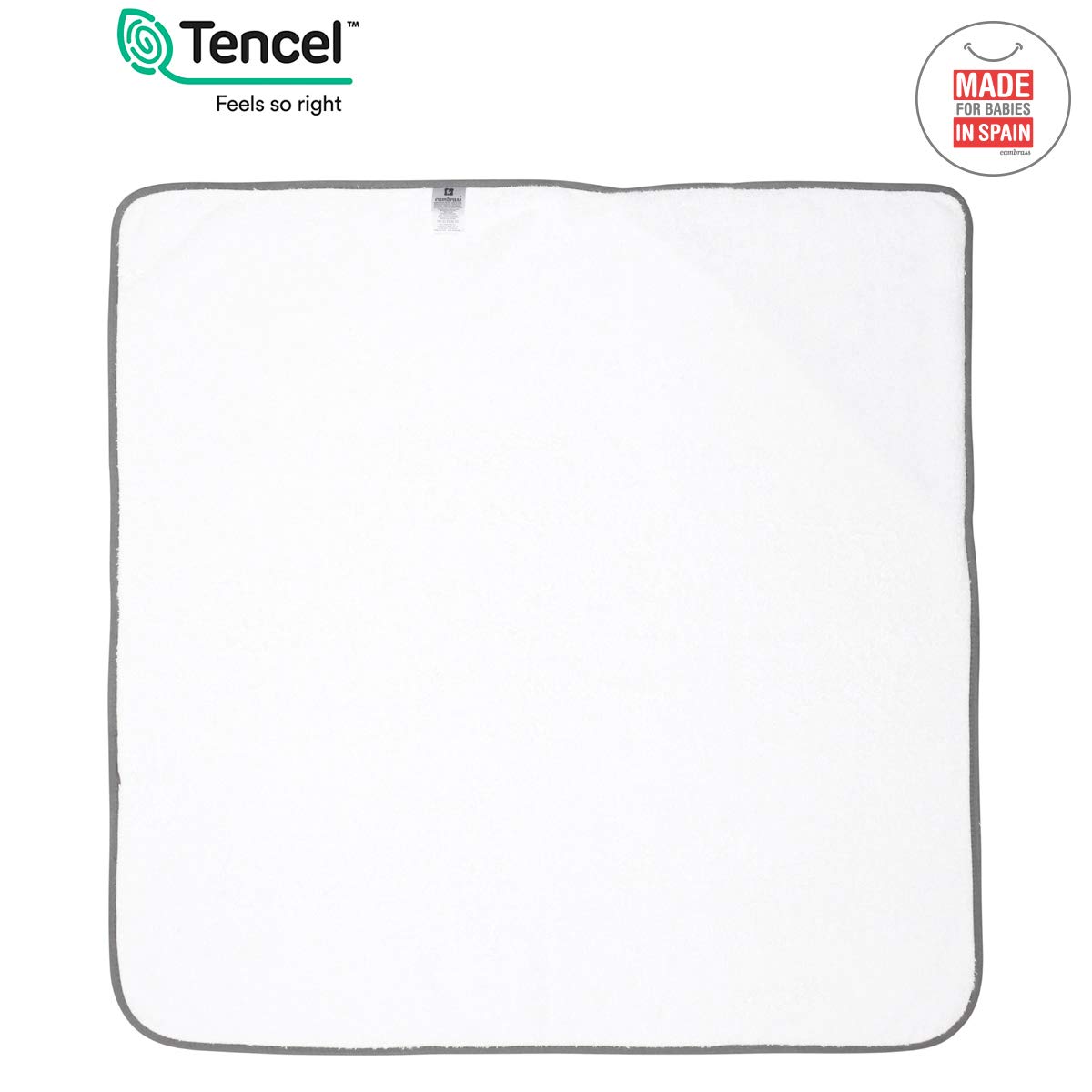 cambrass-43300-accappatoio-neonato-astra-grigio-80x80-cm image 3