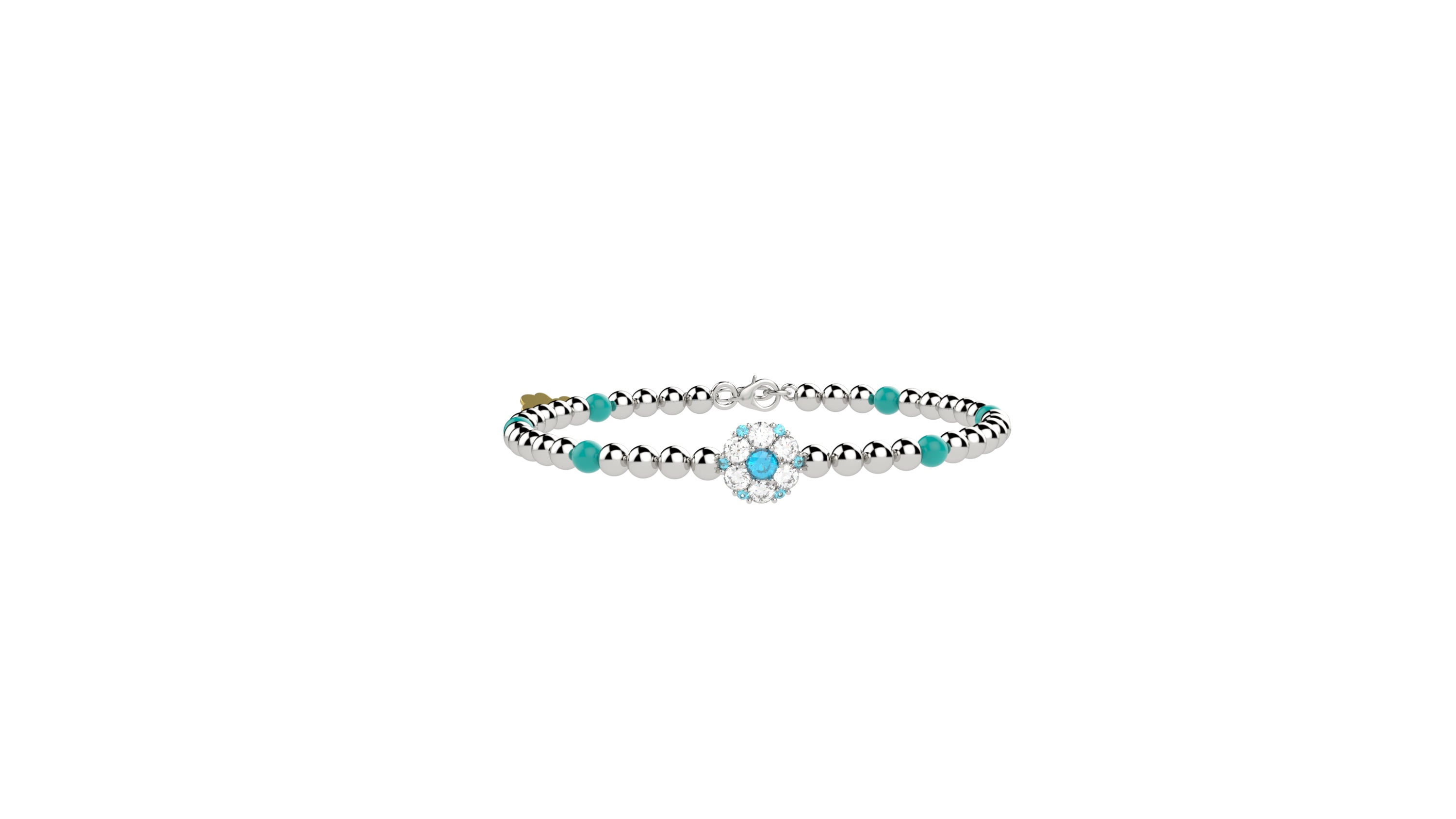 nanan-fiori-di-luce-bracciale-silver-pietra-azzurra-argento-925 image 1