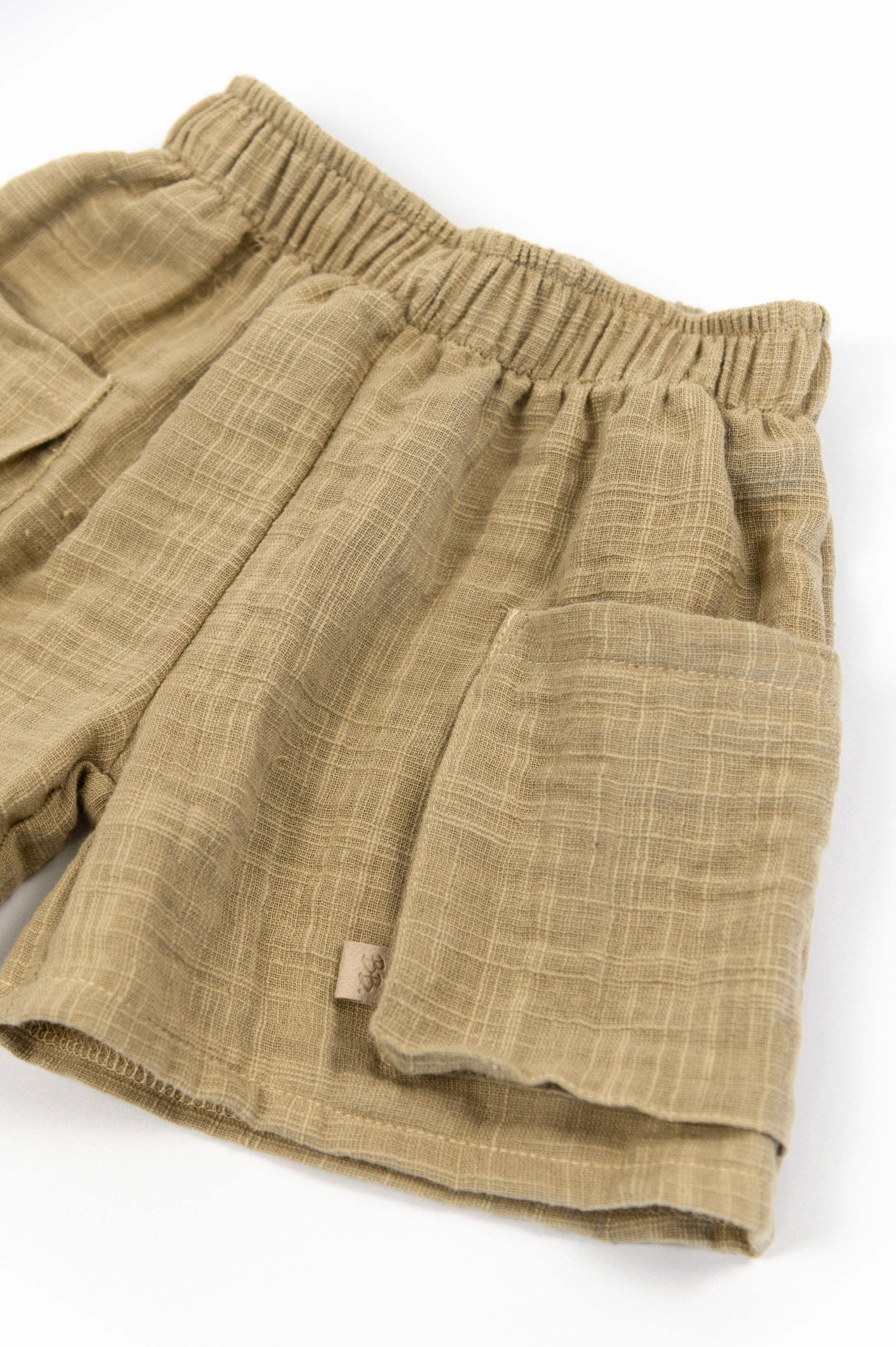 bamboom-short-bimba-con-tasche-mustard-270-in-bamb-e-cotone image 3