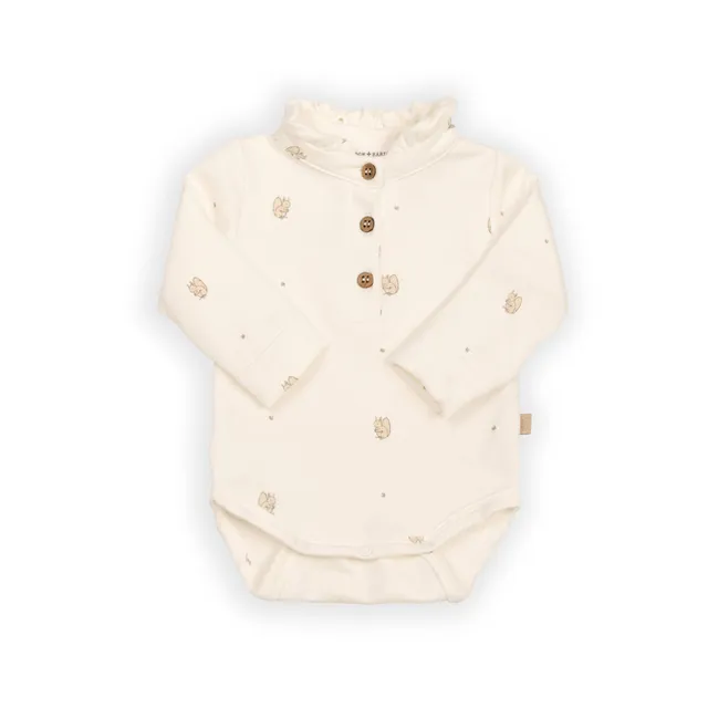 bamboom-body-a-polo-con-colletto-volant-print-squirrel-344 image 1