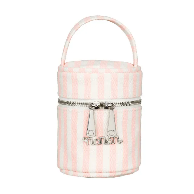 nanan-portaciuccio-canvas-rosa-con-manicotto-e-cerniera image 1