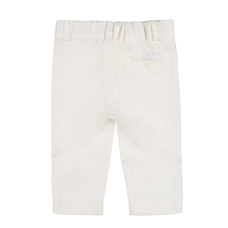 nanan-pantaloni-in-lino-panna-bimbo image 2