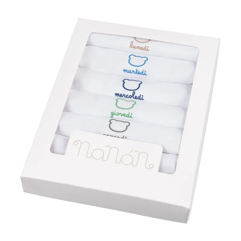 nanan-scatola-body-della-settimana-set-7-body-neonato-idea-regalo image 1