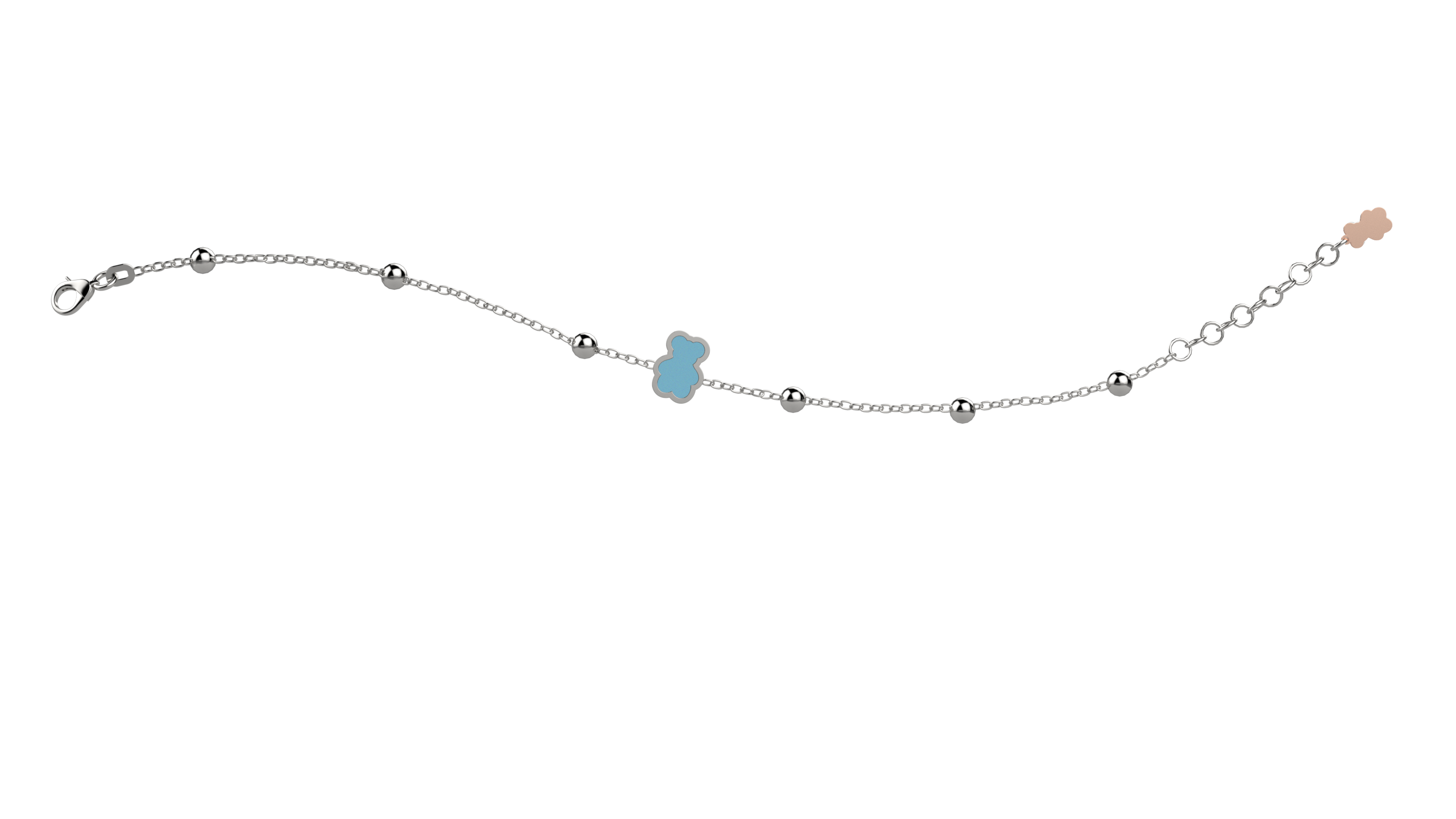 nanan-bijou-bracciale-in-argento-con-orso-turchese image 2