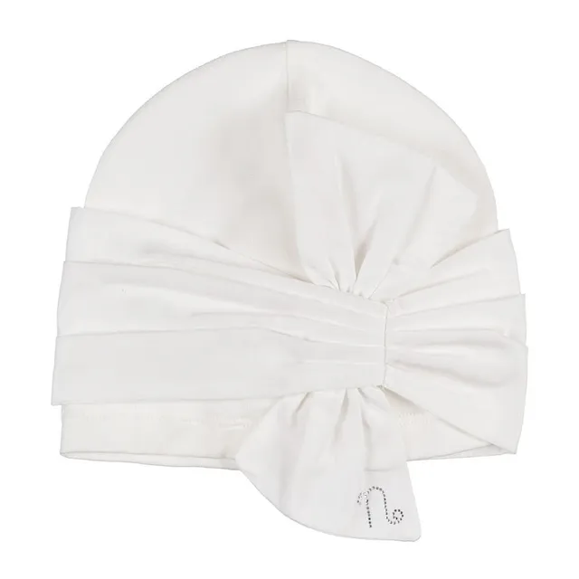 nanan-berretta-off-white-neonata-con-fiocco image 1