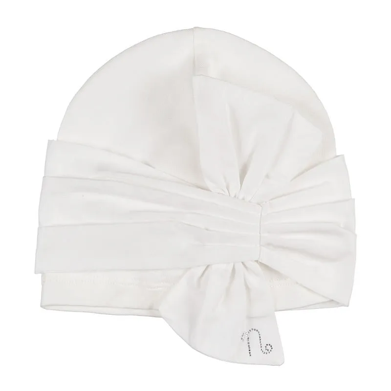 nanan-berretta-off-white-neonata-con-fiocco image 1