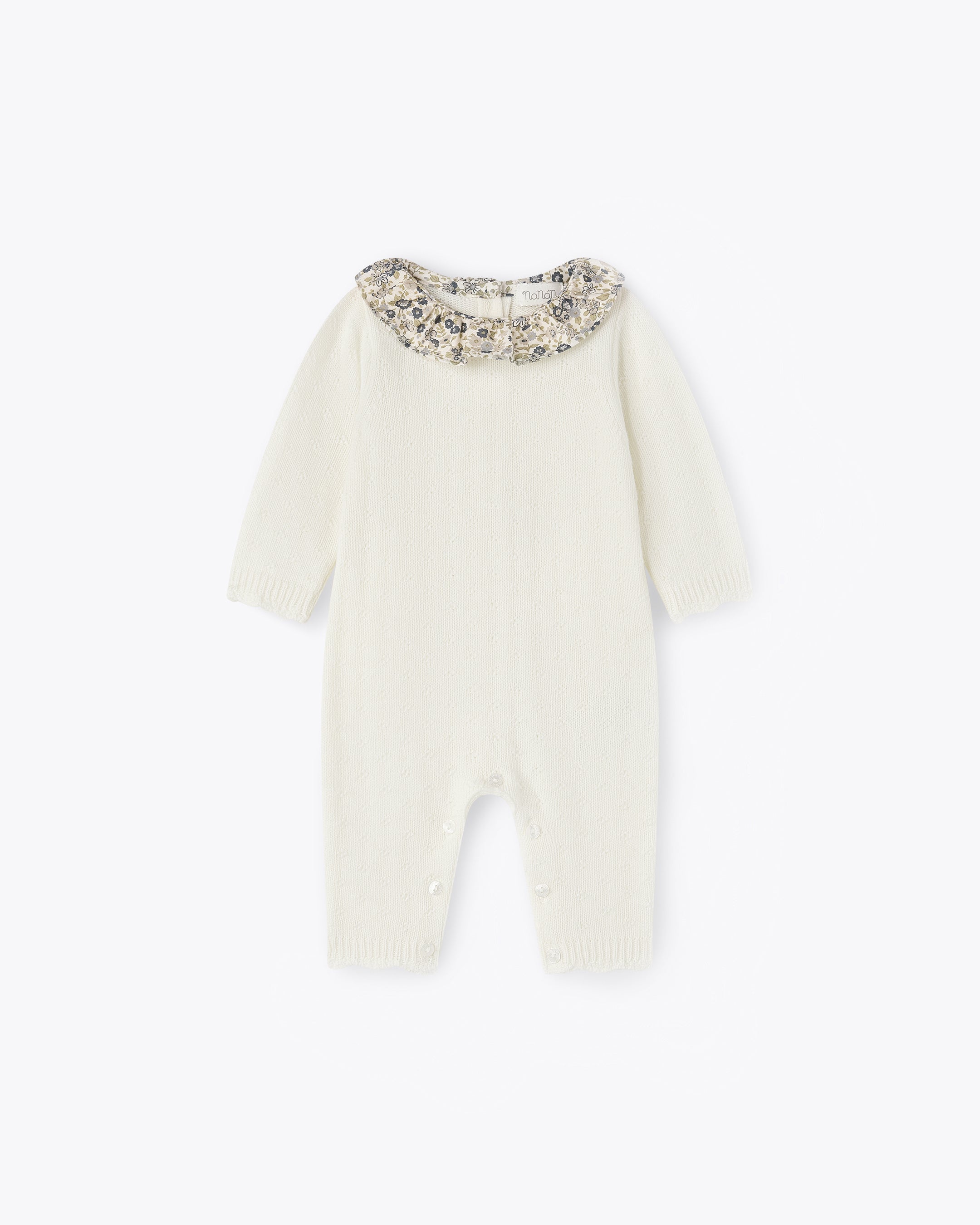 nanan-tutina-avorio-in-filo-traforato-misto-cashmere-con-colletto image 1