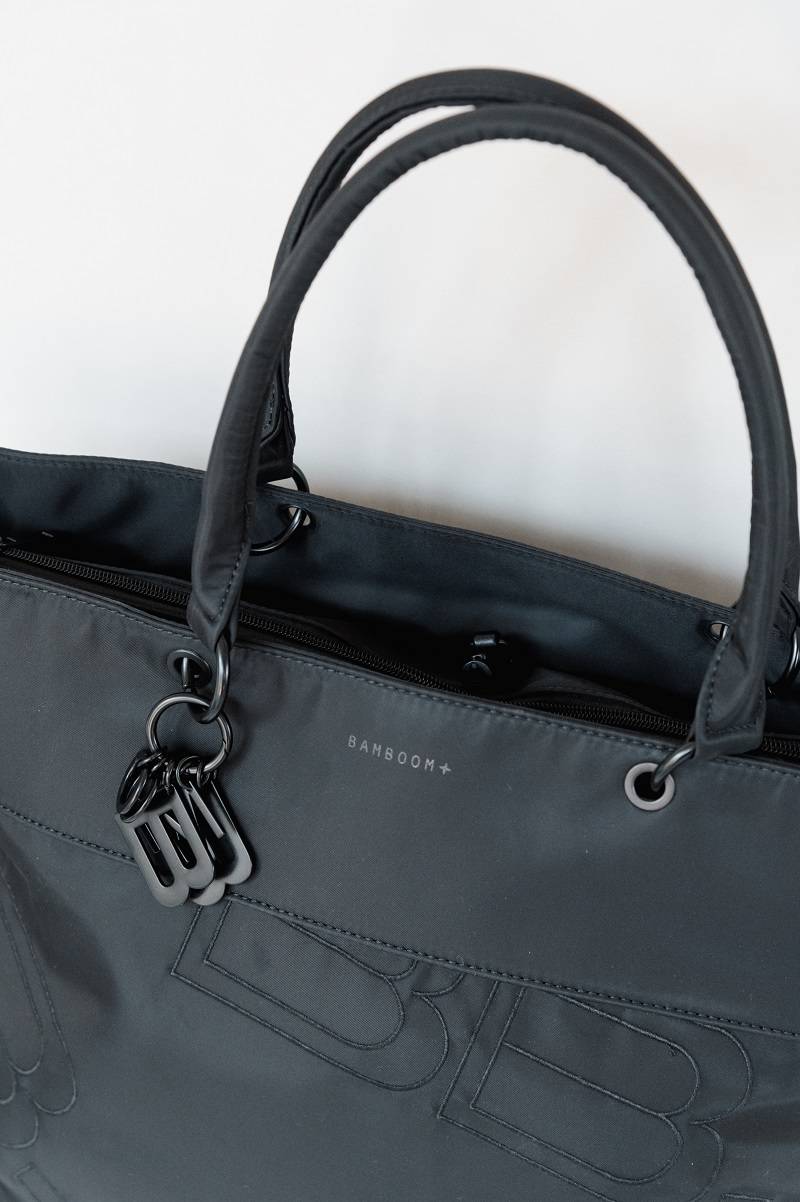 bamboom-borsa-mamma-a-tracolla-in-tessuto-riciclato-black-21 image 2