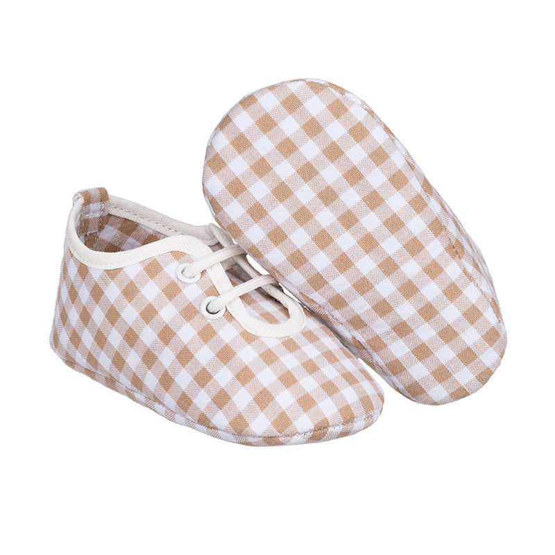 nanan-sneakers-cerimonia-bimba-a-quadretti-beige image 2