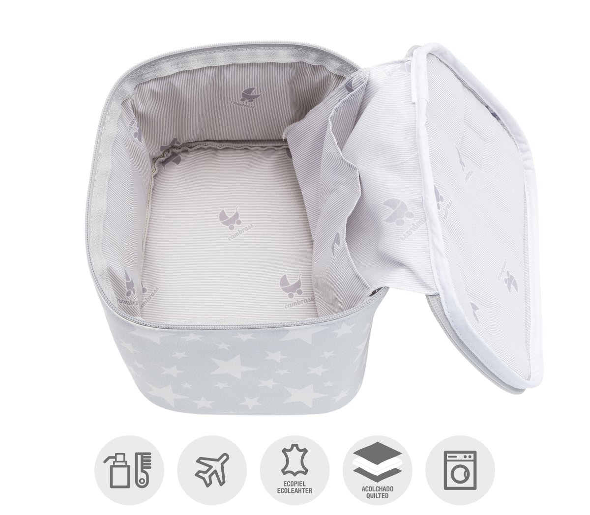 cambrass-39466-necessaire-mini-toile-grigio-19x24x17-cm image 3