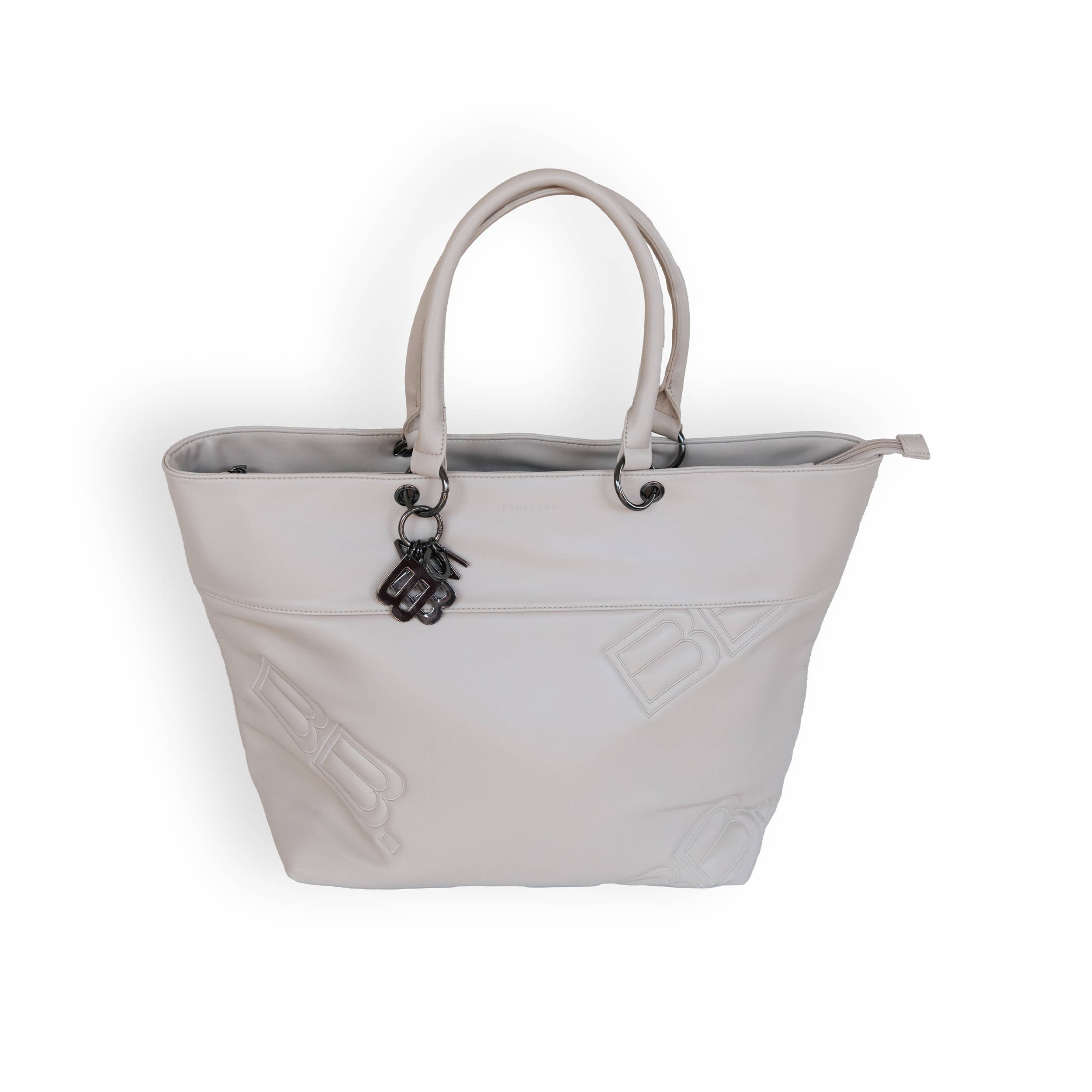 bamboom-borsa-tracolla-mamma-ecopelle-sand-10-con-materassino image 1