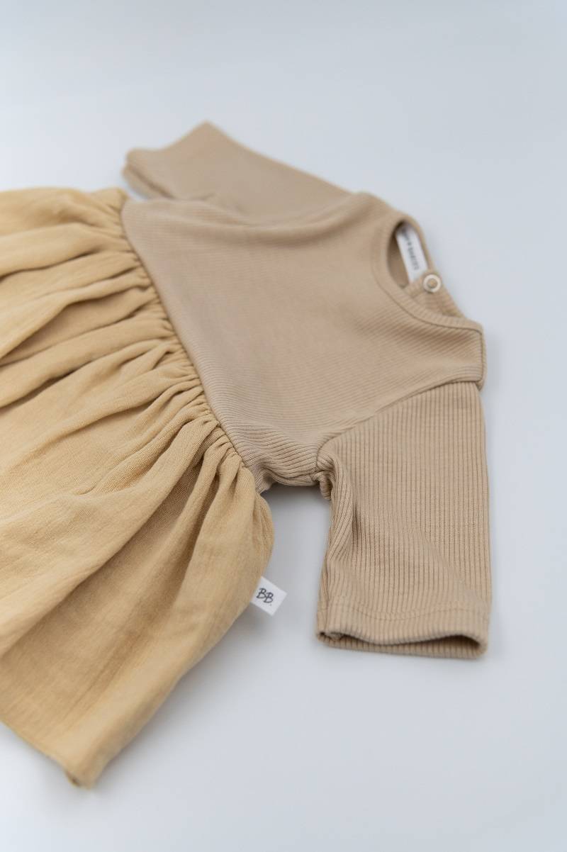 bamboom-body-vestito-bimba-cammello-62-sabbia image 2
