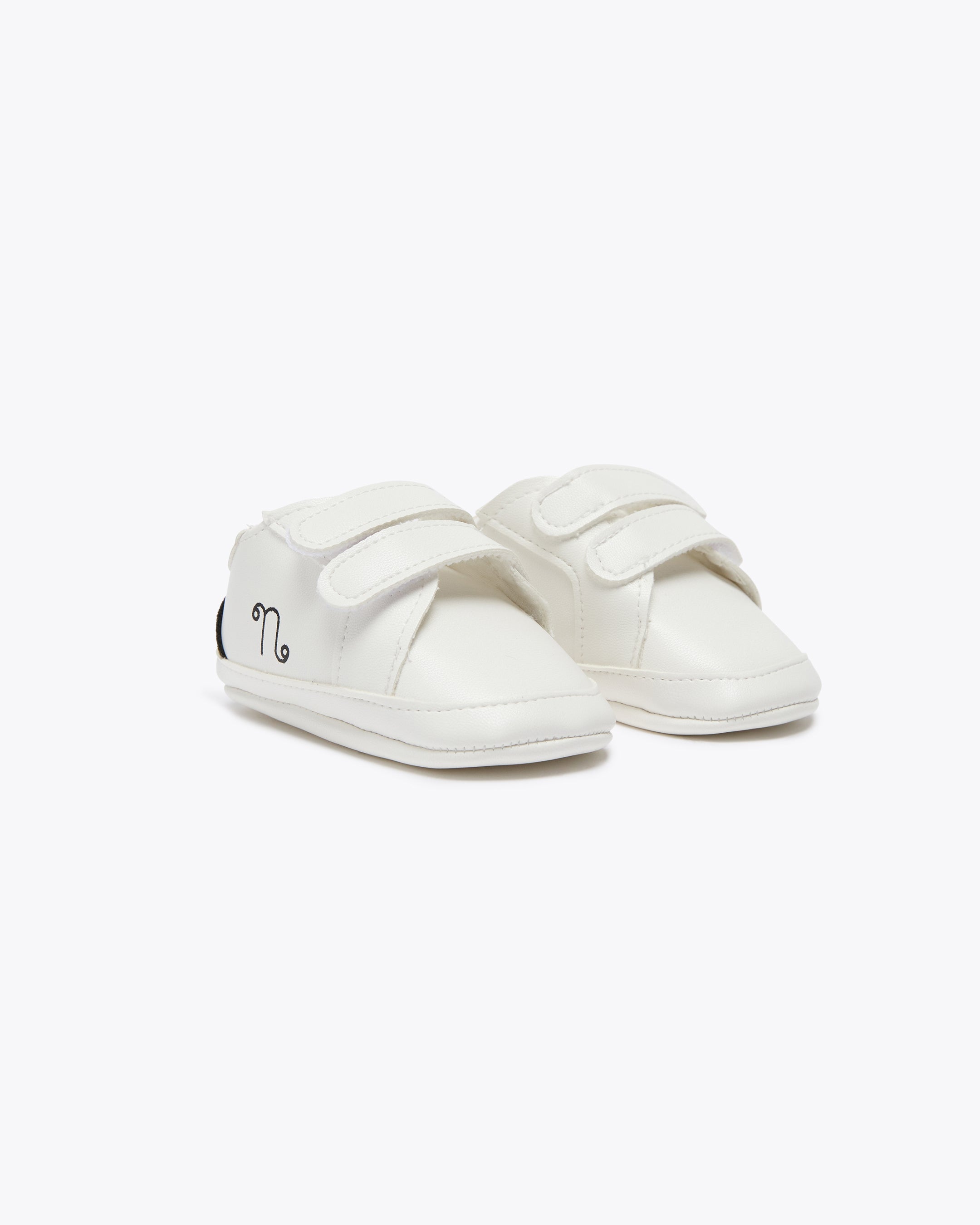 nanan-sneakers-bianca-con-chiusura-a-strappi-neonato image 2