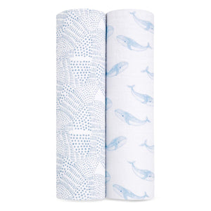 aden-anais-swaddle-mussola-cotone-organico-2-pezzi-oceanic image 2