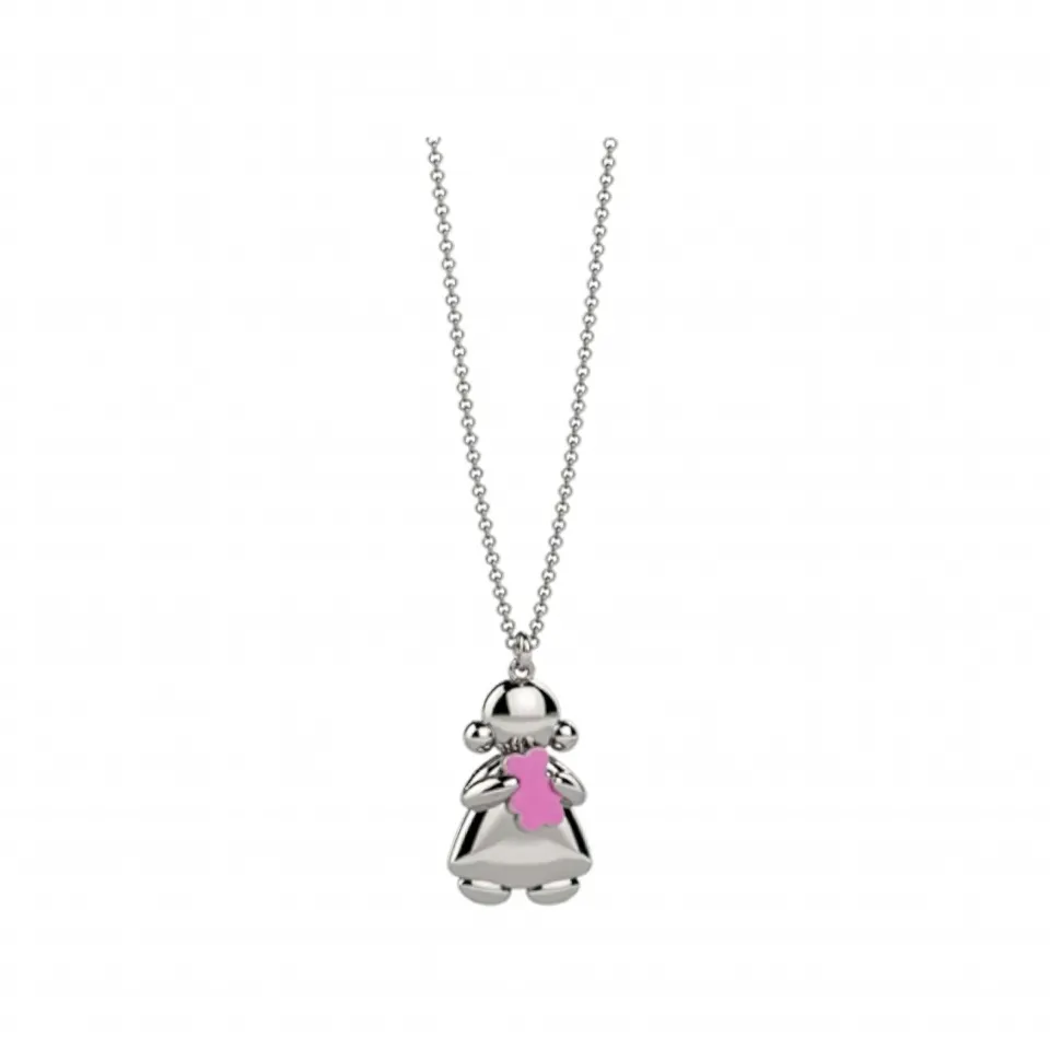 nanan-ciondolo-tato-s-baby-in-argento-con-orsetto-rosa-bambina image 1