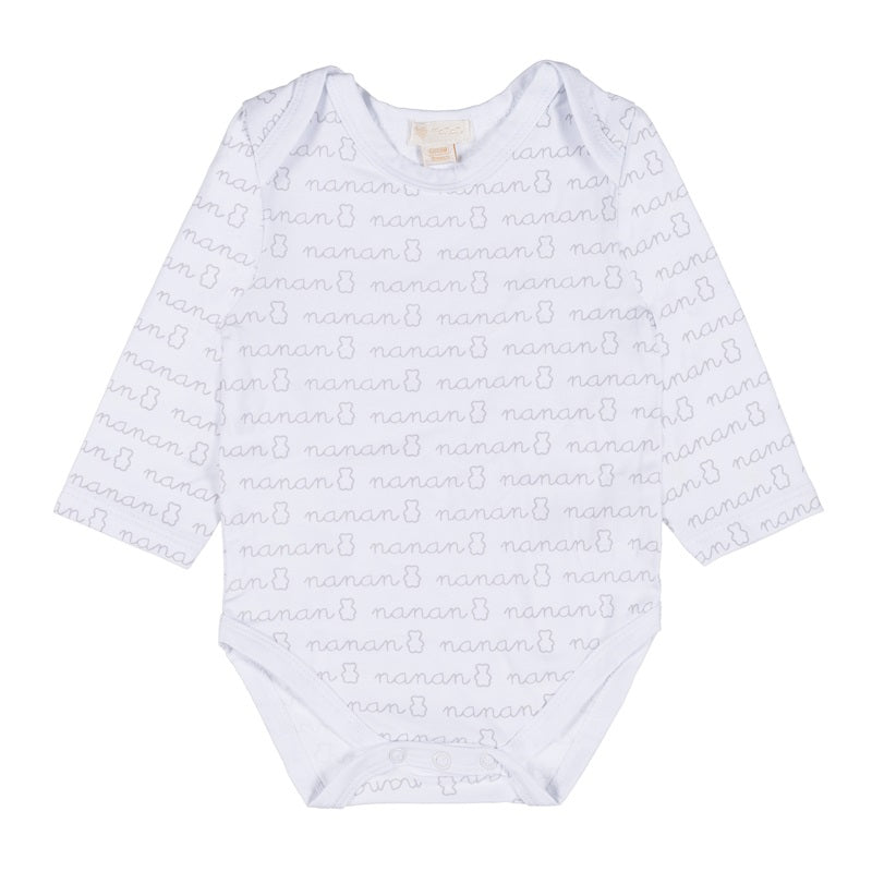 nanan-body-bianco-manica-lunga-neonato image 1