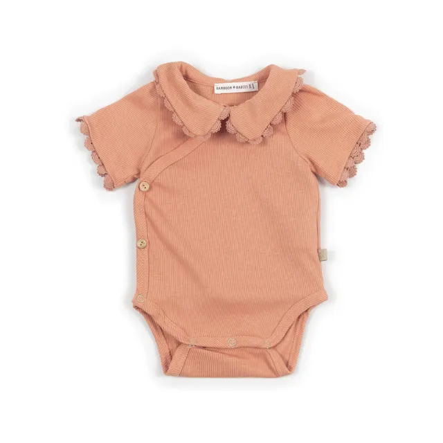 bamboom-body-con-colletto-embroidery-coral-276 image 1