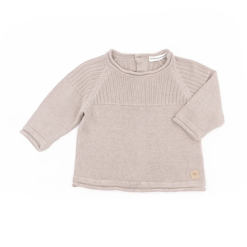 bamboom-maglia-apertura-dietro-a-costine-cammello-33 image 1
