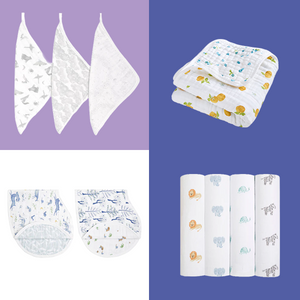 aden-anais-bundle-organic-swaddle-muslin-bavaglini-e-coperta image 2