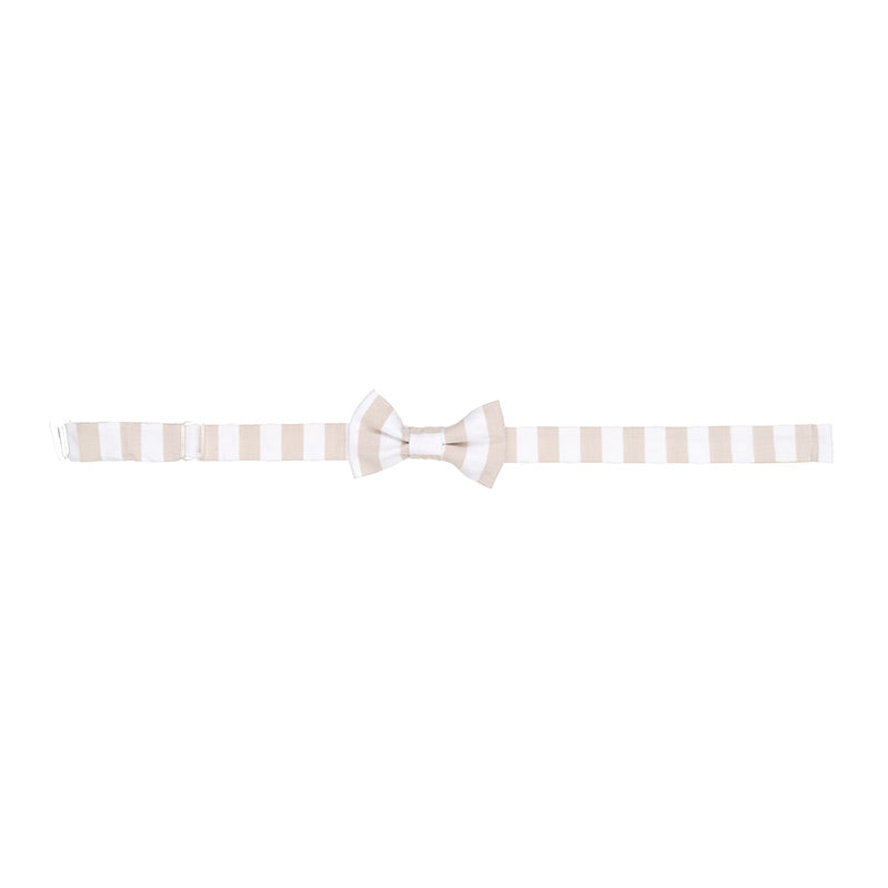 nanan-cerimonia-boy-papillon-a-righe-beige image 1