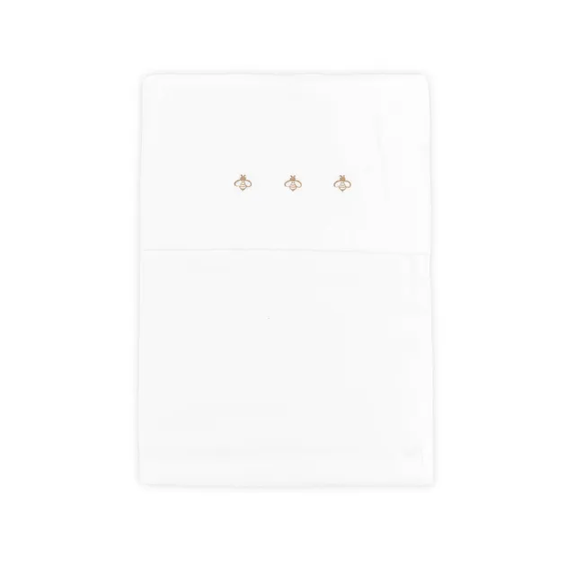 bamboom-lenzuolino-bees-culla-bianco-01 image 1