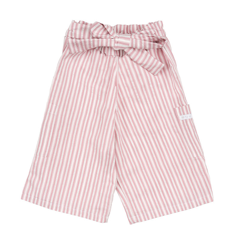 nanan-pantalone-cargo-a-righe-con-fiocco-e-tasche image 1