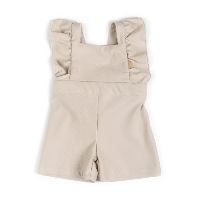 bamboom-salopette-bimba-corta-light-sand-52-jeans-morbido image 1